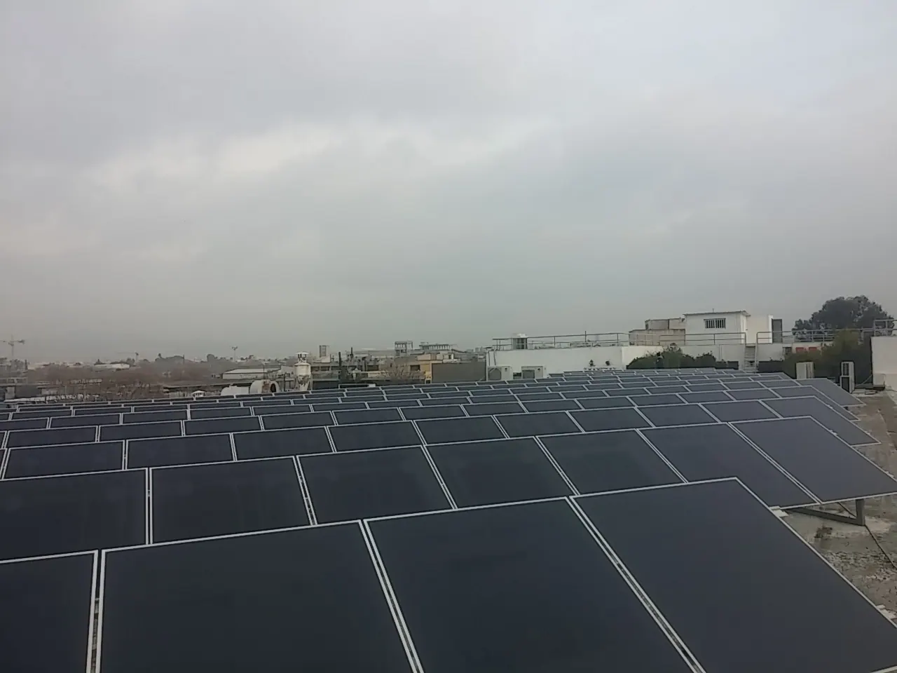 Βιομηχανική εφαρμογή φωτοβολταϊκού Ρουφ 20 kWp