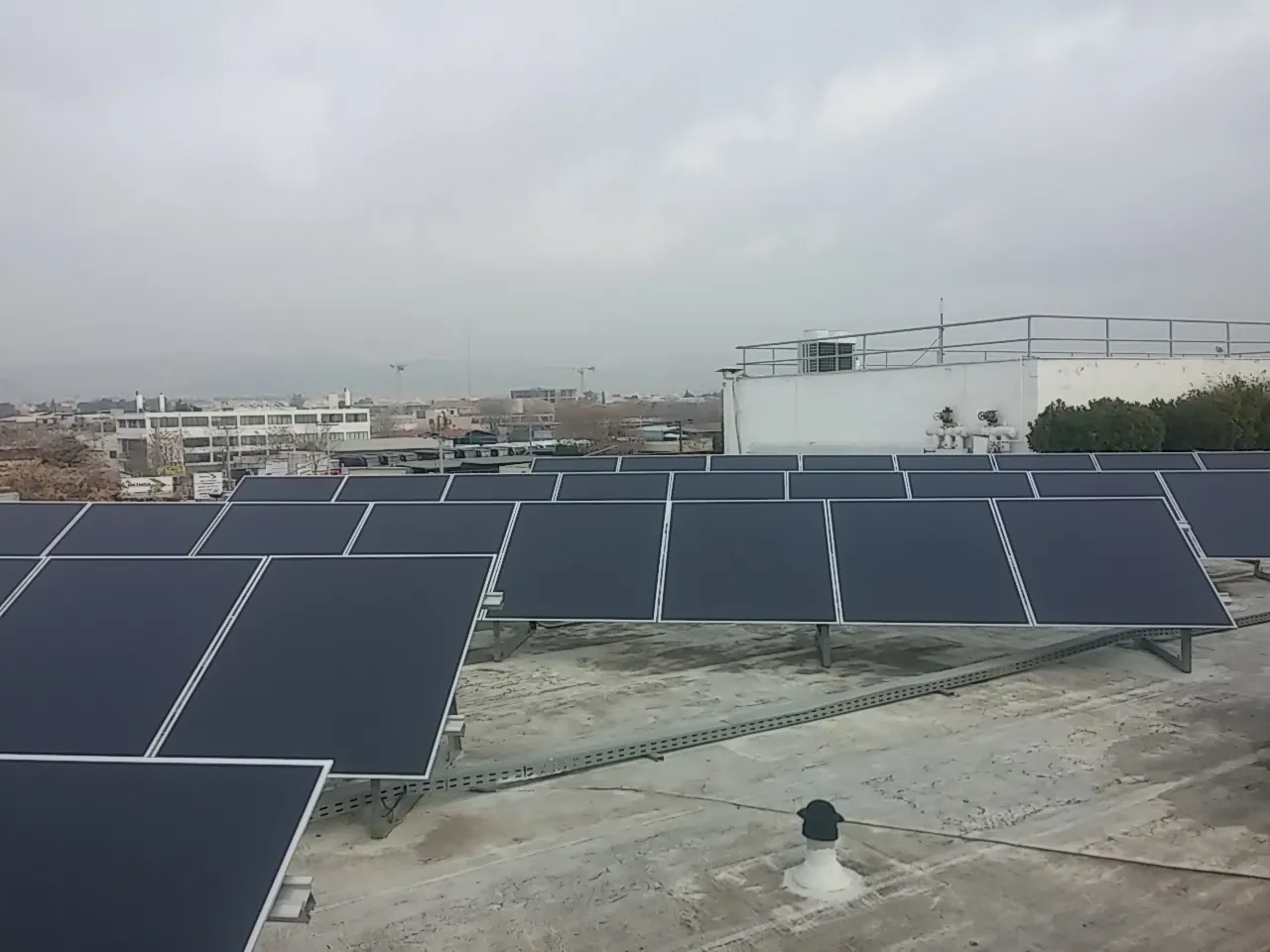Βιομηχανική εφαρμογή φωτοβολταϊκού Ρουφ 20 kWp