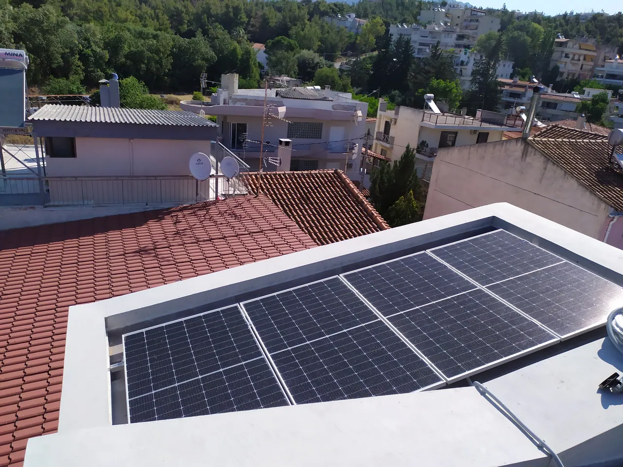 Οικιακή εφαρμογή φωτοβολταϊκού Μαρούσι 5 kWp